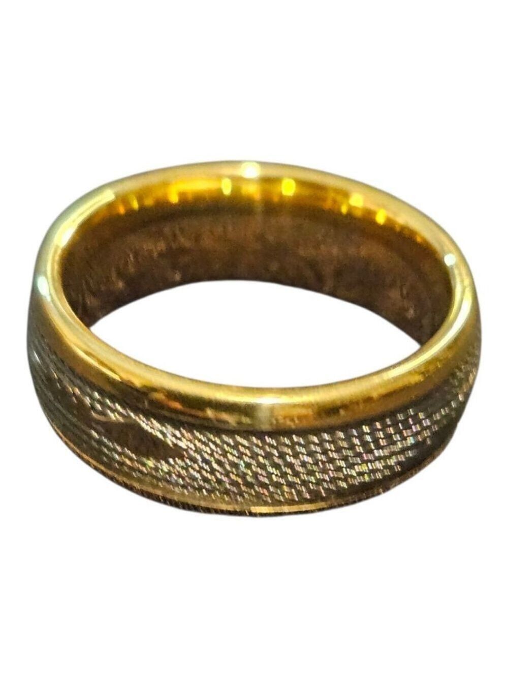 MEN'S Unbranded Gold & Gray Ring, Size 10 - Picture 3 of 7